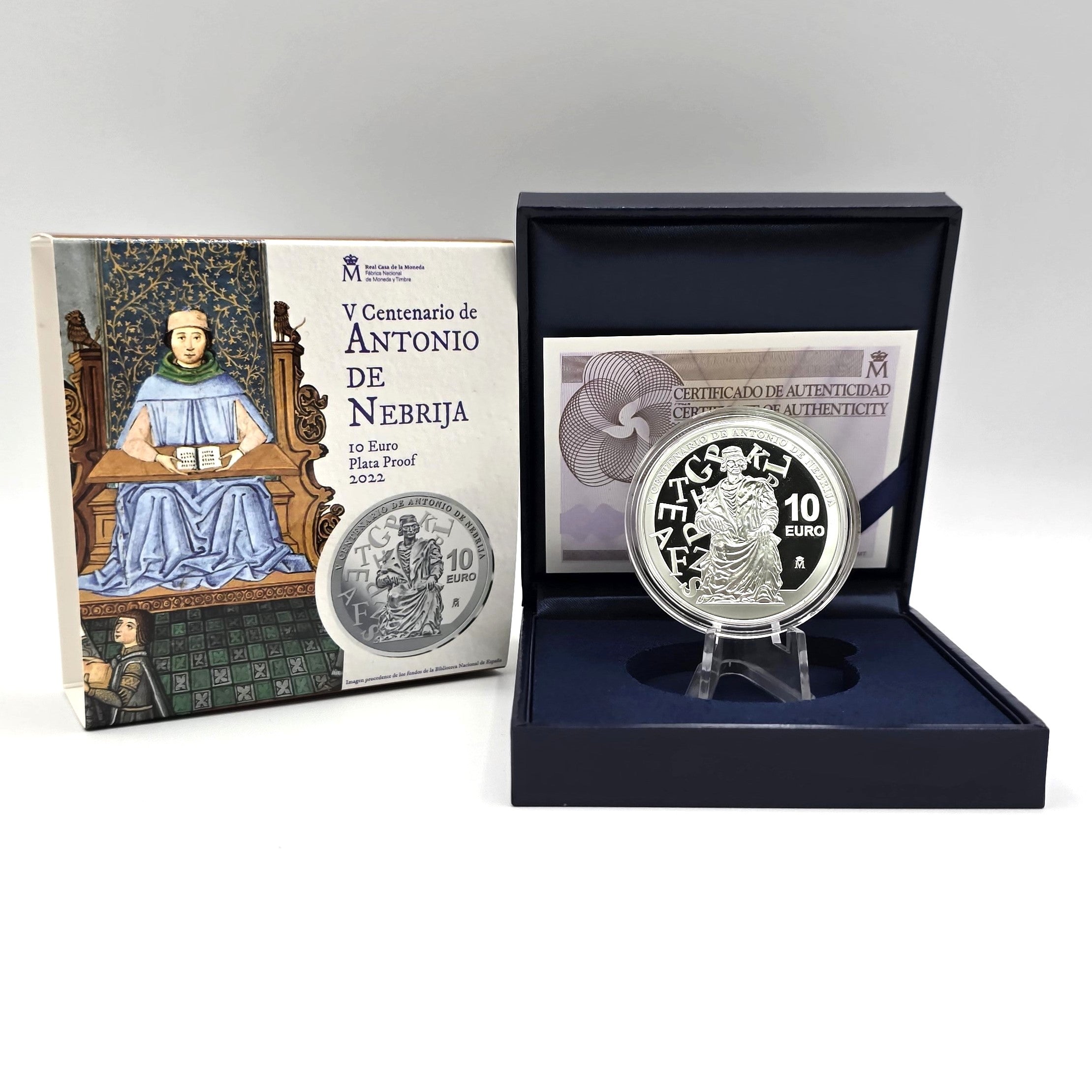 2022 Antonio de Nebrija - 10€ Spain Proof (Silver)